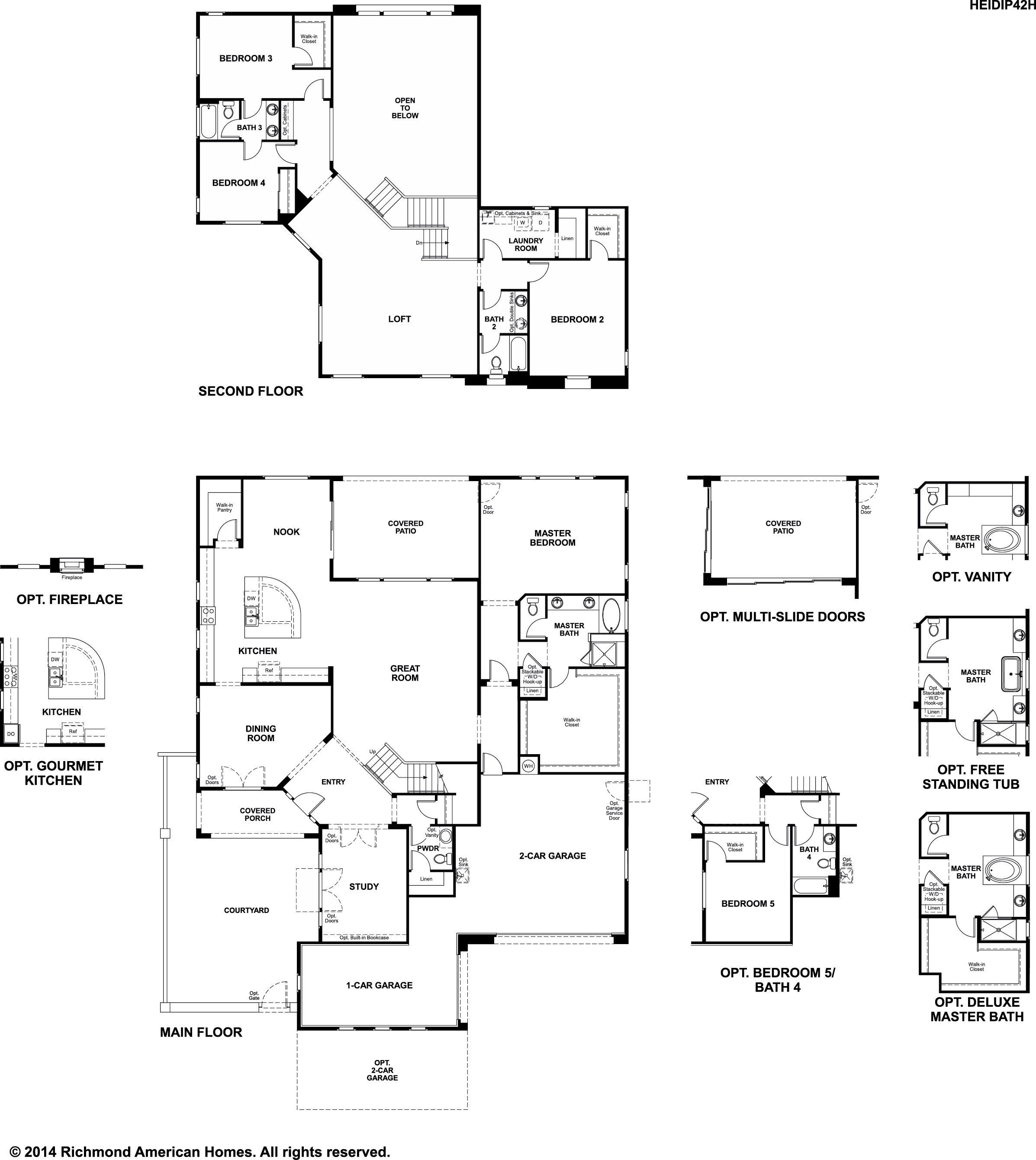 Heidi floor plan at La Jara Farms