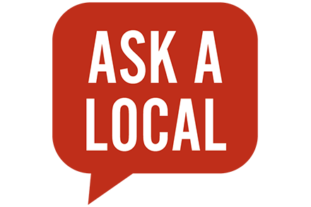 Ask a local chat bubble