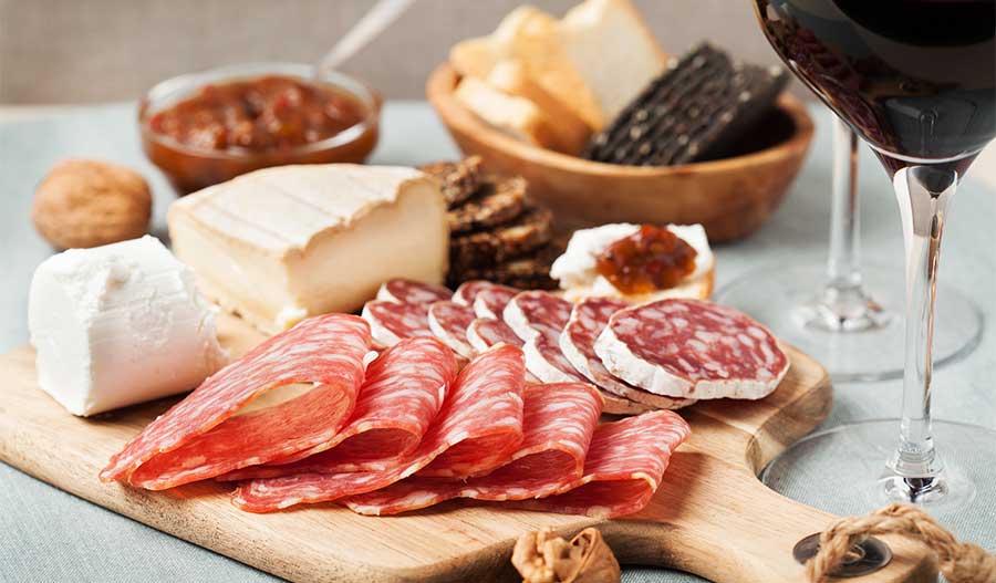 Well-crafted charcuterie board