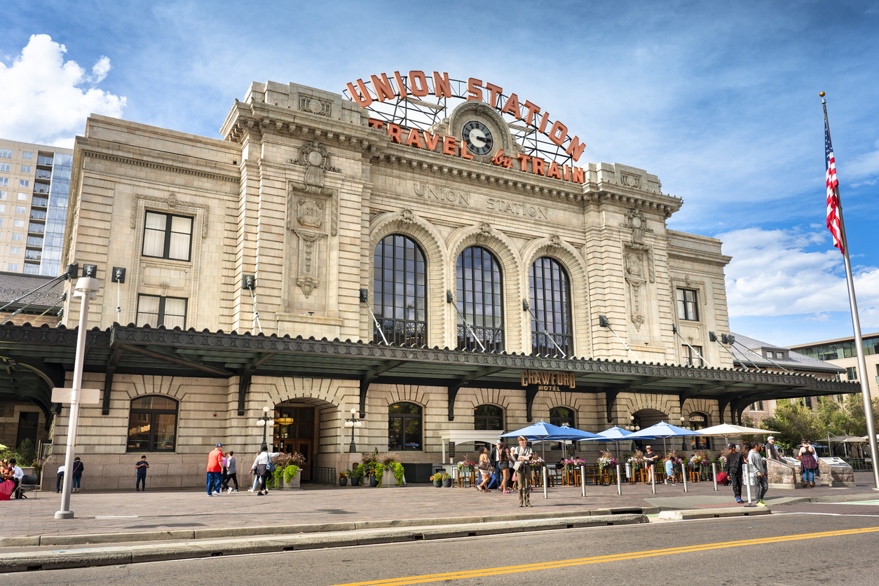 Outside Union Station in Denver