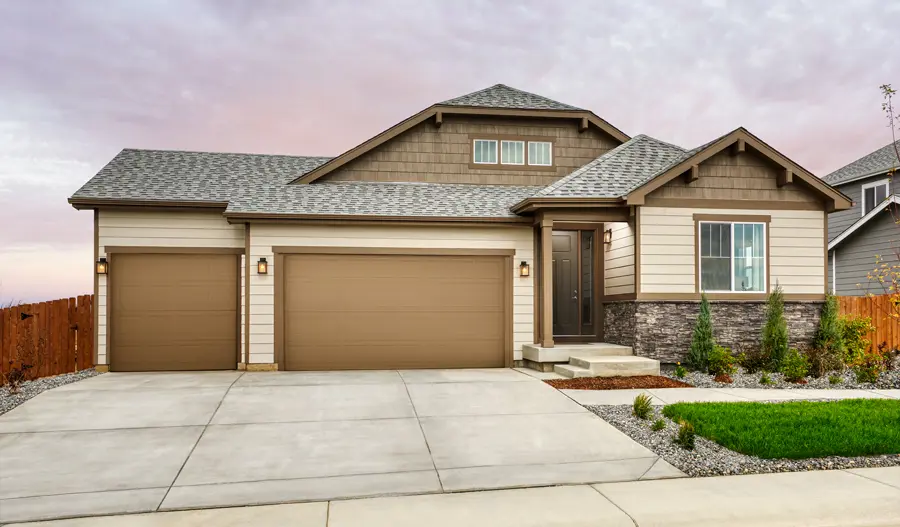 Ranch-style Richmond American home with a 3-car garage