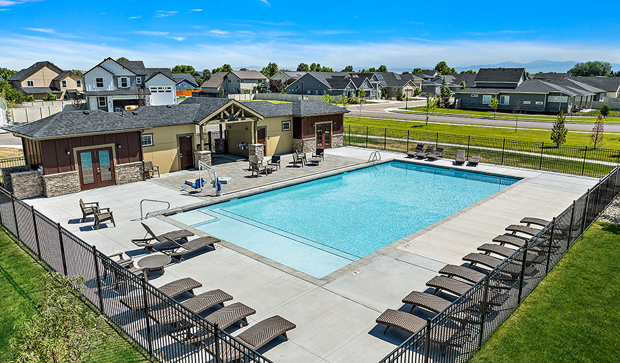 Community swimming pool in Star, Idaho