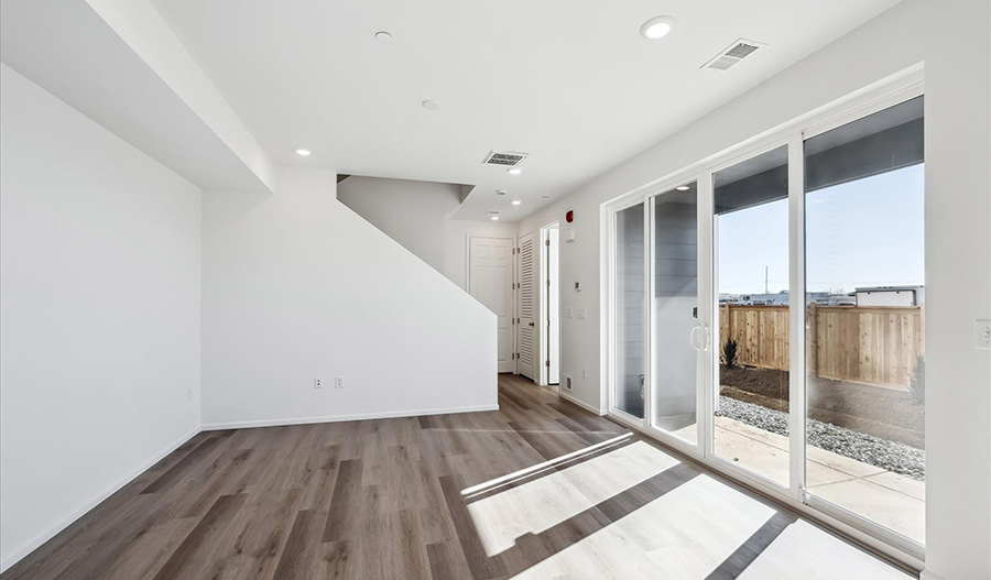 Living Room of the Chicago floor plan