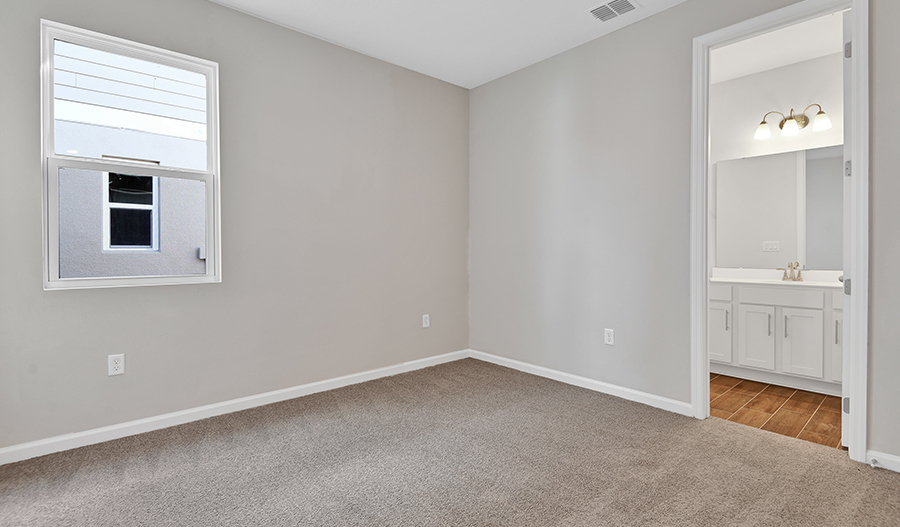 Bedroom of the SLate floor plan