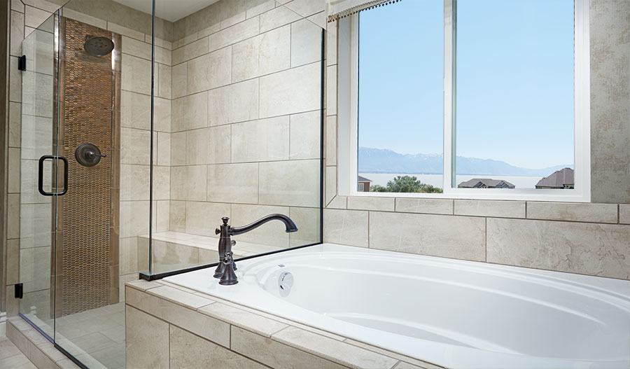 Owner's bathroom in the Coronado floor plan