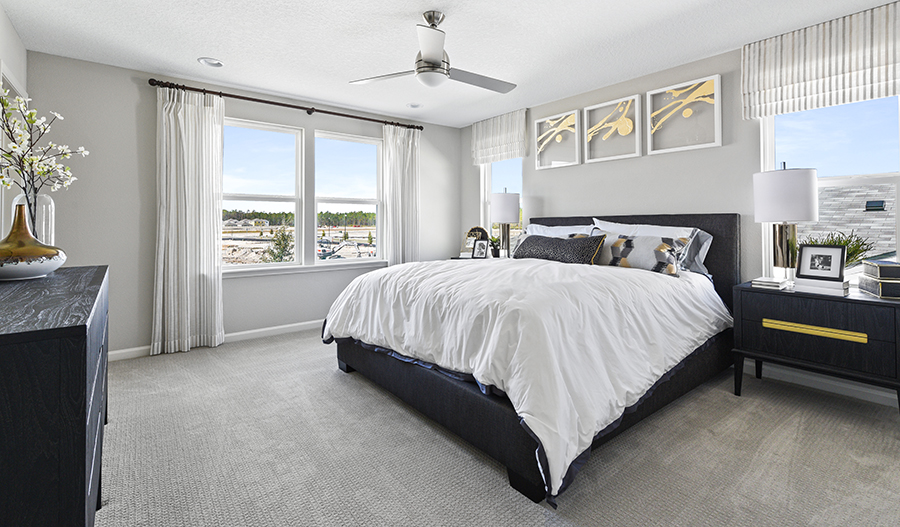 Owner's bedroom of the Moonstone plan in JAX