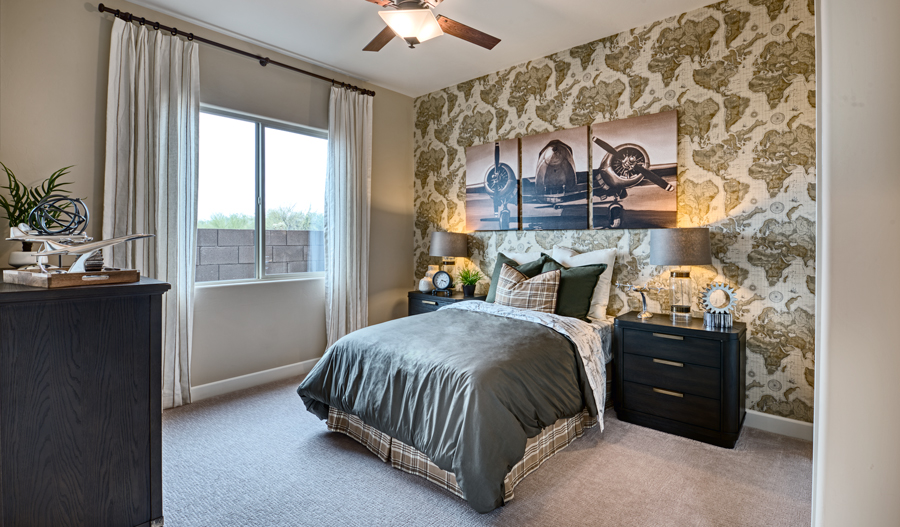 Guest bedroom of the Cassandra plan in Tucson