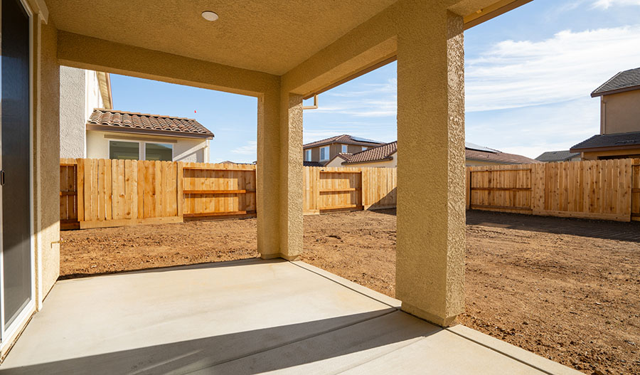 Patio of the Andrea floor plan