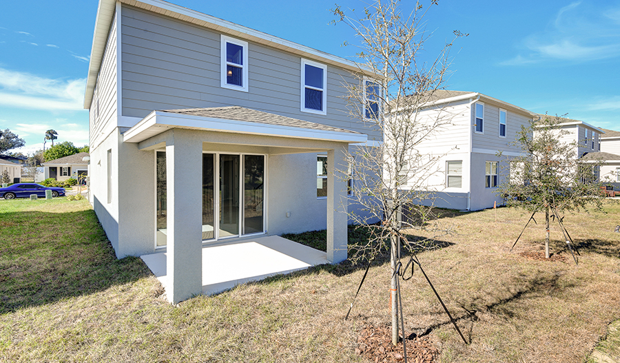 Rear Exterior of the Pine floor plan