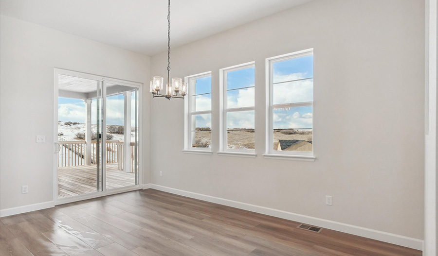 Sunroom of the Harmon floor plan