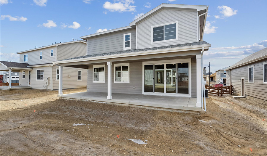 Rear Exterior of the Moonstone floor plan